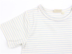 Petit Piao pearl blue/offwhite t-shirt striber